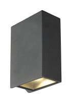 QUAD 2 XL, Wandleuchte, LED, 3000K, IP44, eckig,  up/down, anthrazit, 3,2W QUAD 2 XL, Wandleuchte, LED, 3000K, IP44, eckig,  up/down, anthrazit, 3,2W