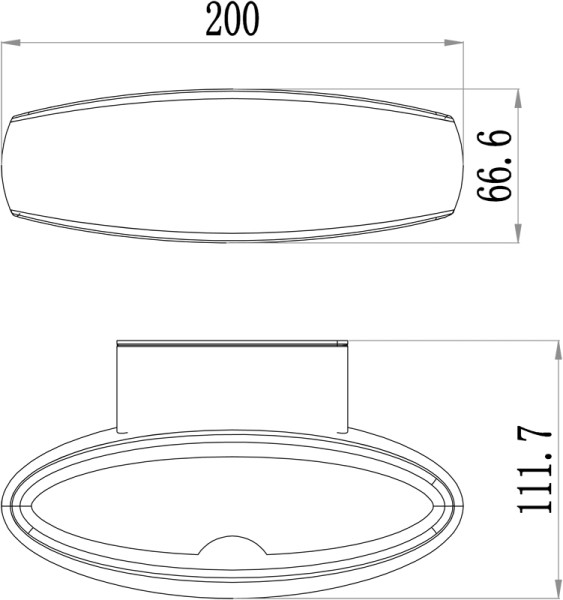 Deko-Light Wandaufbauleuchte, Beid, Aluminium Druckguss, dunkelgrau, Warmweiß, 140°, 9W, 230V
