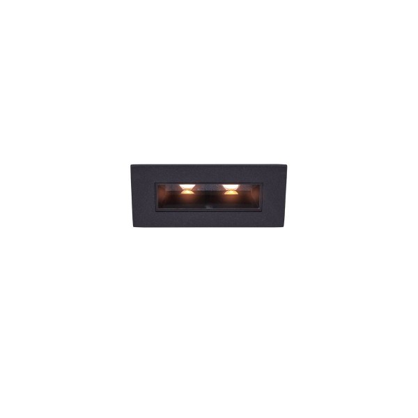 MILANDO DL, LED Indoor Deckeneinbauleuchte, schwarz, 3000K, 330lm