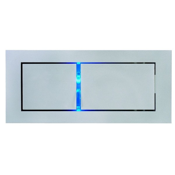 BEDSIDE LINKS Wandleuchte, silbergrau, 3W LED, 3000K, mit blauem Orientierungslicht