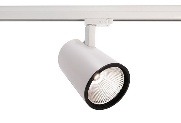 Deko-Light Schienensystem 3-Phasen 230V, Luna 30, Aluminium Druckguss, weiß mattiert, Neutralweiß