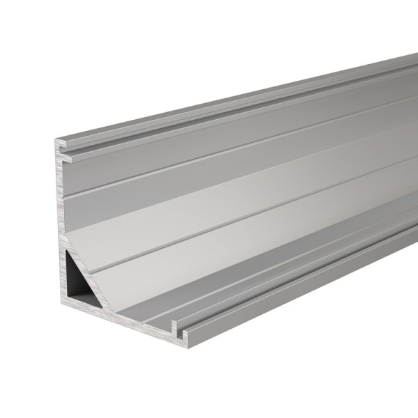 Reprofil, Eck-Profil AV-03-12 für LED Stripes bis 13,3 mm, Silber-matt, eloxiert, 1250 mm