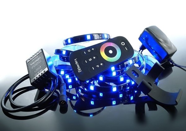 Deko-Light LED Mixit Set, RF 5050-120-RGB-4,0m-Silikon, Kupfer, Schwarz, RGB, 120°, 22W, 12V, 3000mA