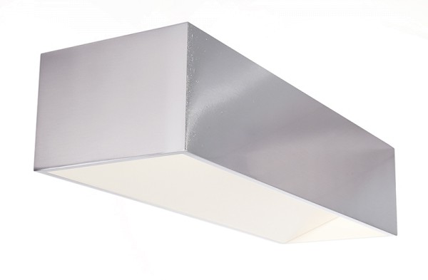 Deko-Light Wandaufbauleuchte, Dado Double, Aluminium, silberfarben poliert, Warmweiß, 140°, 10W