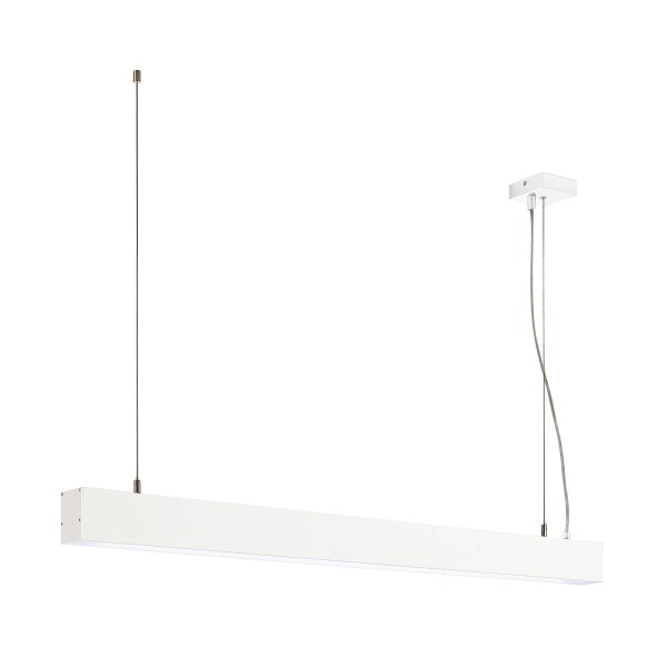 GLENOS Pendelleuchte, mattweiss, 1m, 52W, 4000K