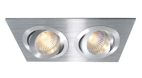 Deko-Light Deckeneinbauring, Aluminium, silberfarben gebürstet, 50W, 12V, 175x92mm