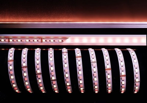 Deko-Light Flexibler LED Stripe, 5050-96-24V-RGB+3000K-5m, Kupfer, Weiß, RGB + Warmweiß, 120°, 65W