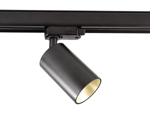 Deko-Light Schienensystem 3-Phasen 230V, Can, Aluminium Druckguss, Schwarz, 7W, 230V, 134mm