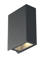 QUAD 2, Wandleuchte, LED, 3000K, IP44, eckig, up/down, anthrazit, 6W QUAD 2, Wandleuchte, LED, 3000K, IP44, eckig, up/down, anthrazit, 6W
