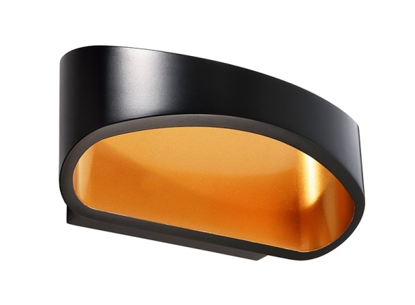 Deko-Light Wandaufbauleuchte, Acamar, Aluminium Druckguss, schwarz, Warmweiß, 104°, 5W, 230V