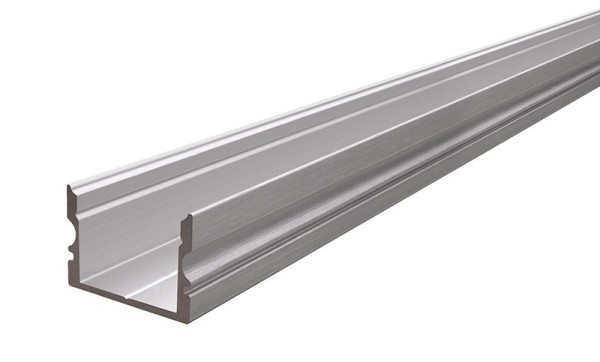Reprofil Profil, U-Profil hoch AU-02-15, Aluminium, Silber gebürstet, 1000mm