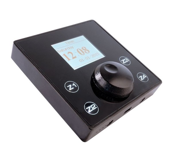 Deko-Light Controller, Touch 16CH Pro, Aluminium, Schwarz, 12-24V, 86x86mm