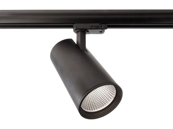 Deko-Light Schienensystem 3-Phasen 230V, Luna 30, Aluminium Druckguss, schwarz mattiert, Neutralweiß