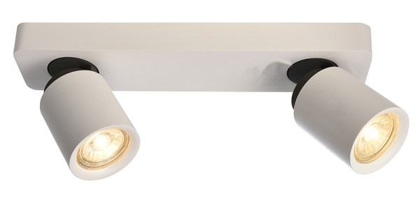 Deko-Light Deckenaufbauleuchte, Librae Linear II, Aluminium, weiß matt, 50W, 230V, 322x72mm