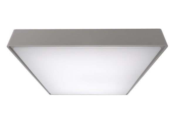 Deko-Light Deckenaufbauleuchte, Quadrata III, Kunststoff, grau, Neutralweiß, 115°, 20W, 230V